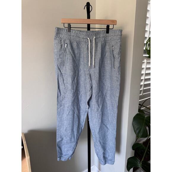 Athleta Cabo Linen Jogger in Chambray Blue - Picture 3 of 5